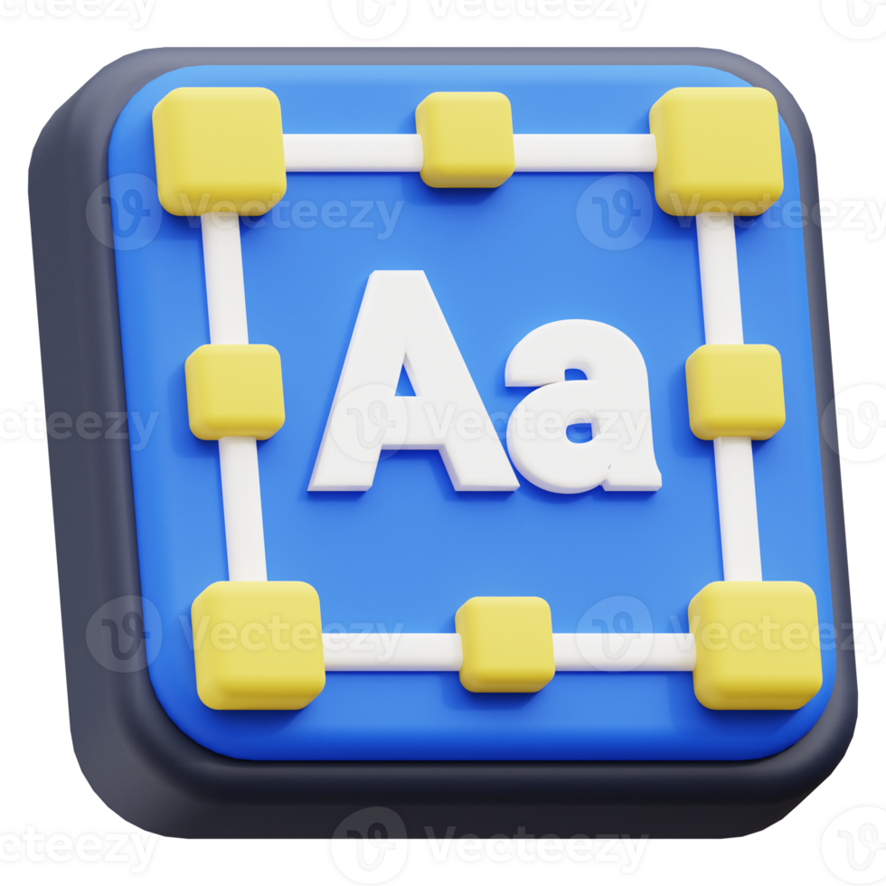 Text  3D Icon png