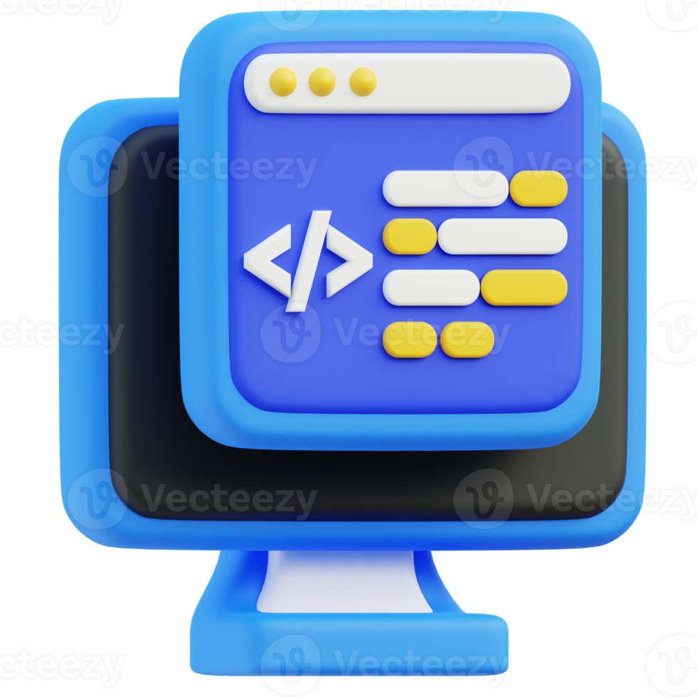 Coding 3D Icon png