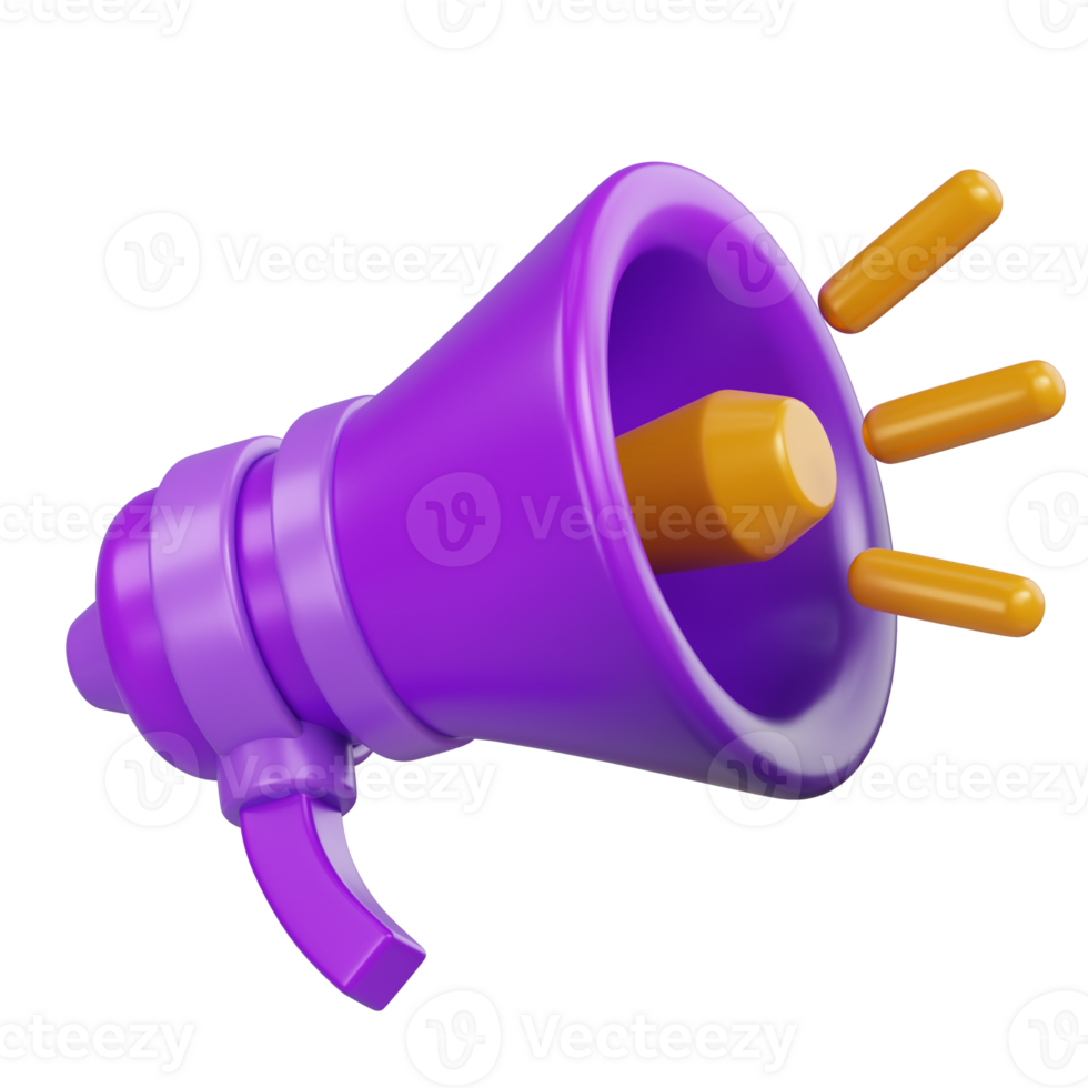 ícone 3d megafone png