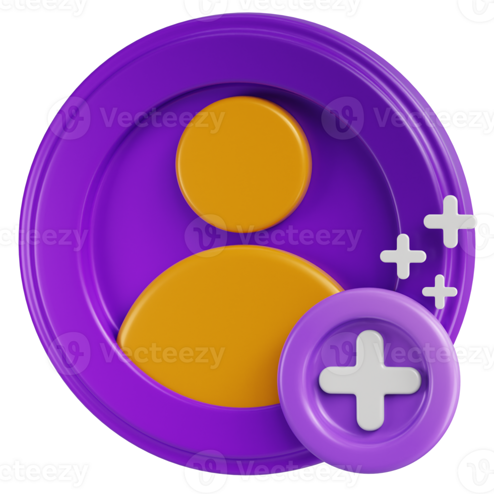 Add User 3D Icon png