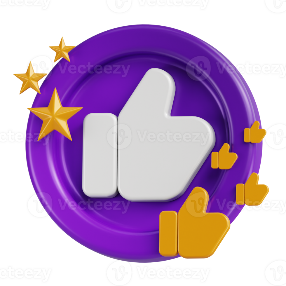 Thumbs Up 3D Icon png