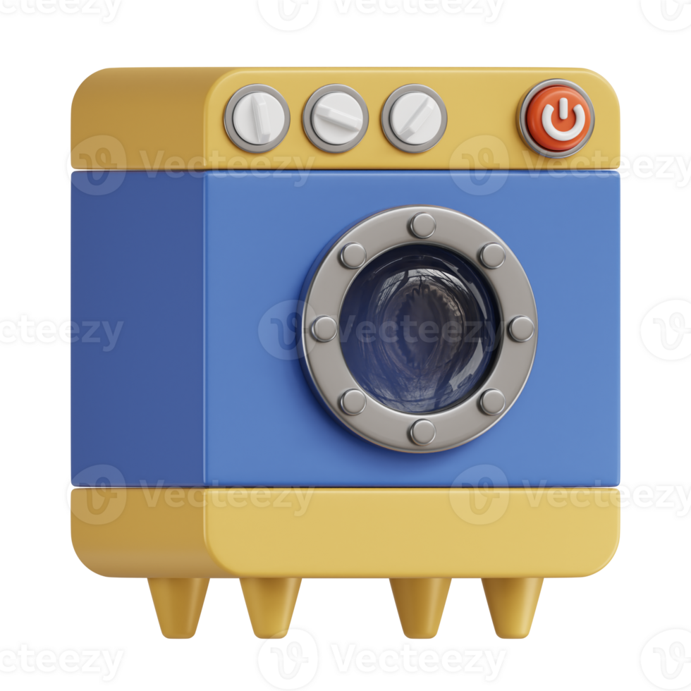 Washing Machine 3D Icon png