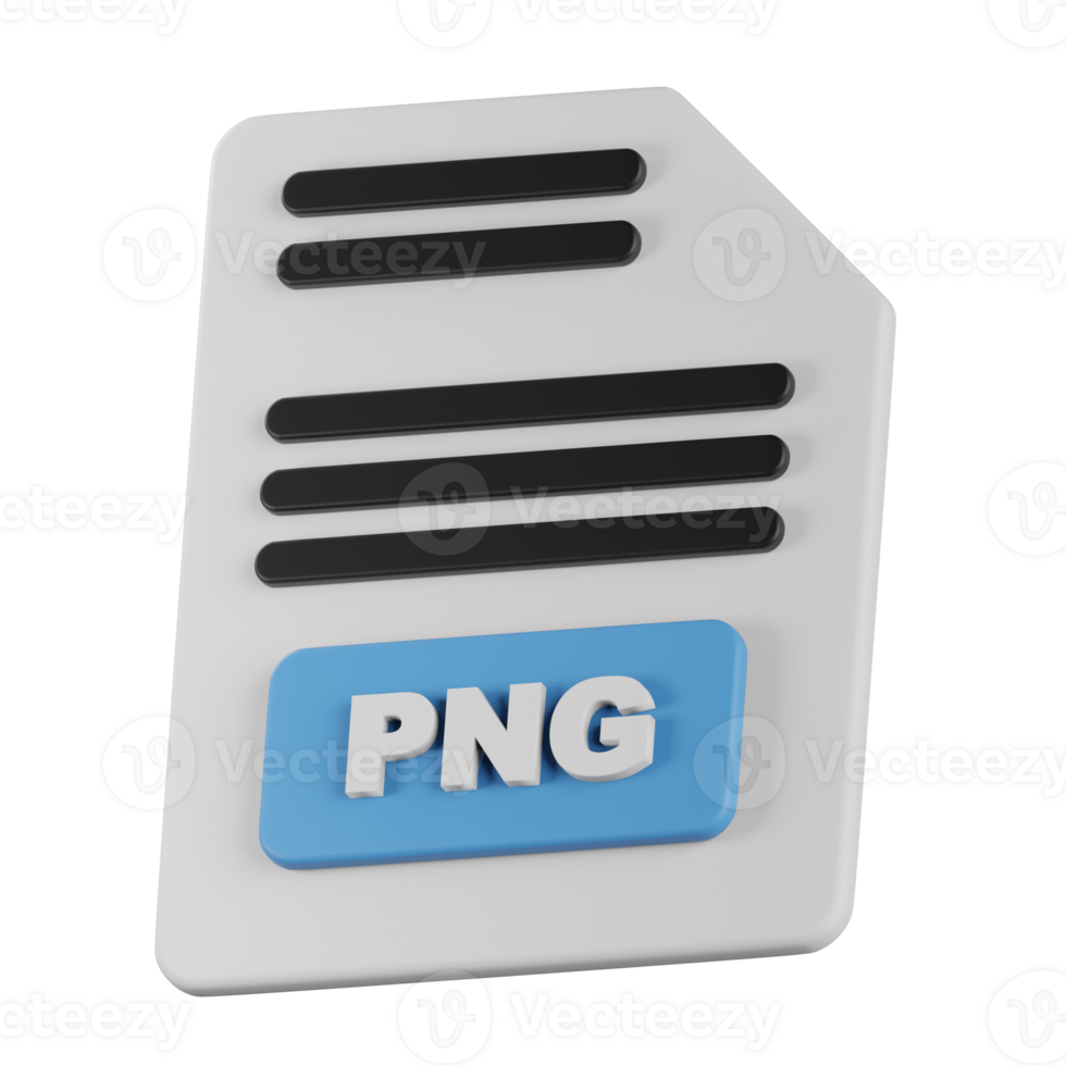 png archivo 3d icono