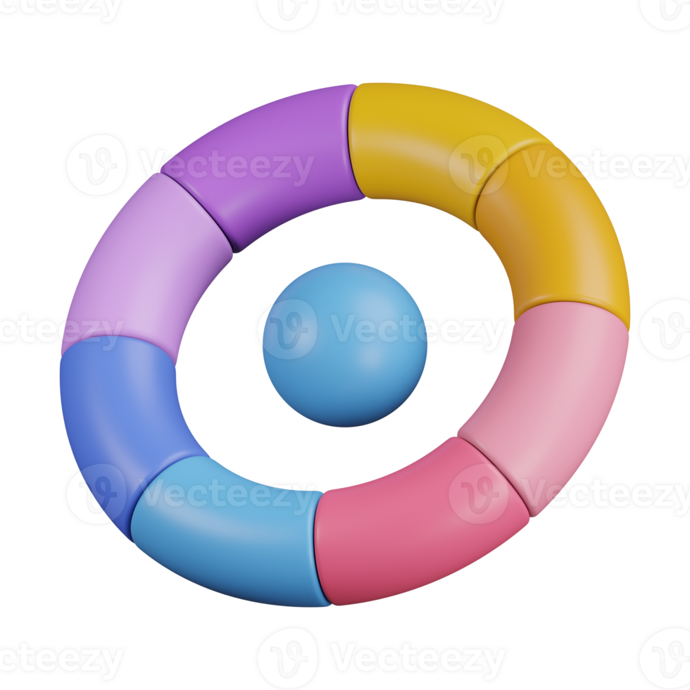 Color Wheel 3D Icon png