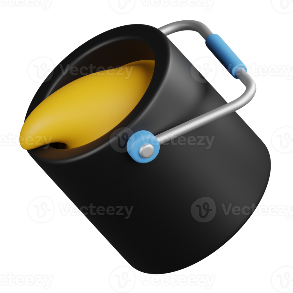Paint Bucket 3D Icon png