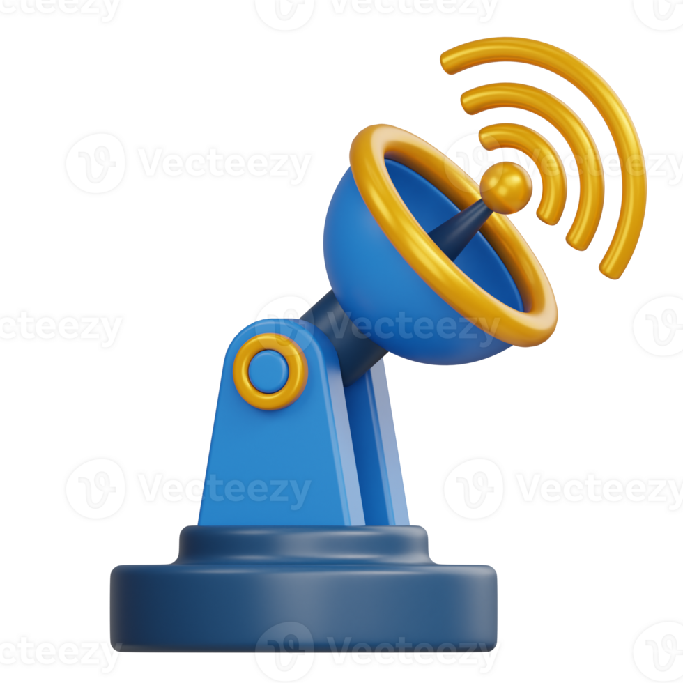 Satellite Dish 3D Icon png