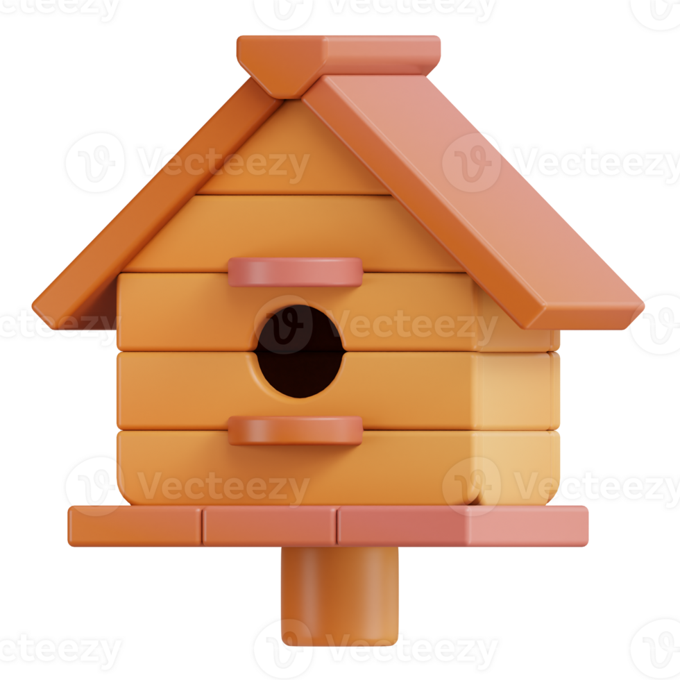 Bird House 3D Icon 43988100 PNG
