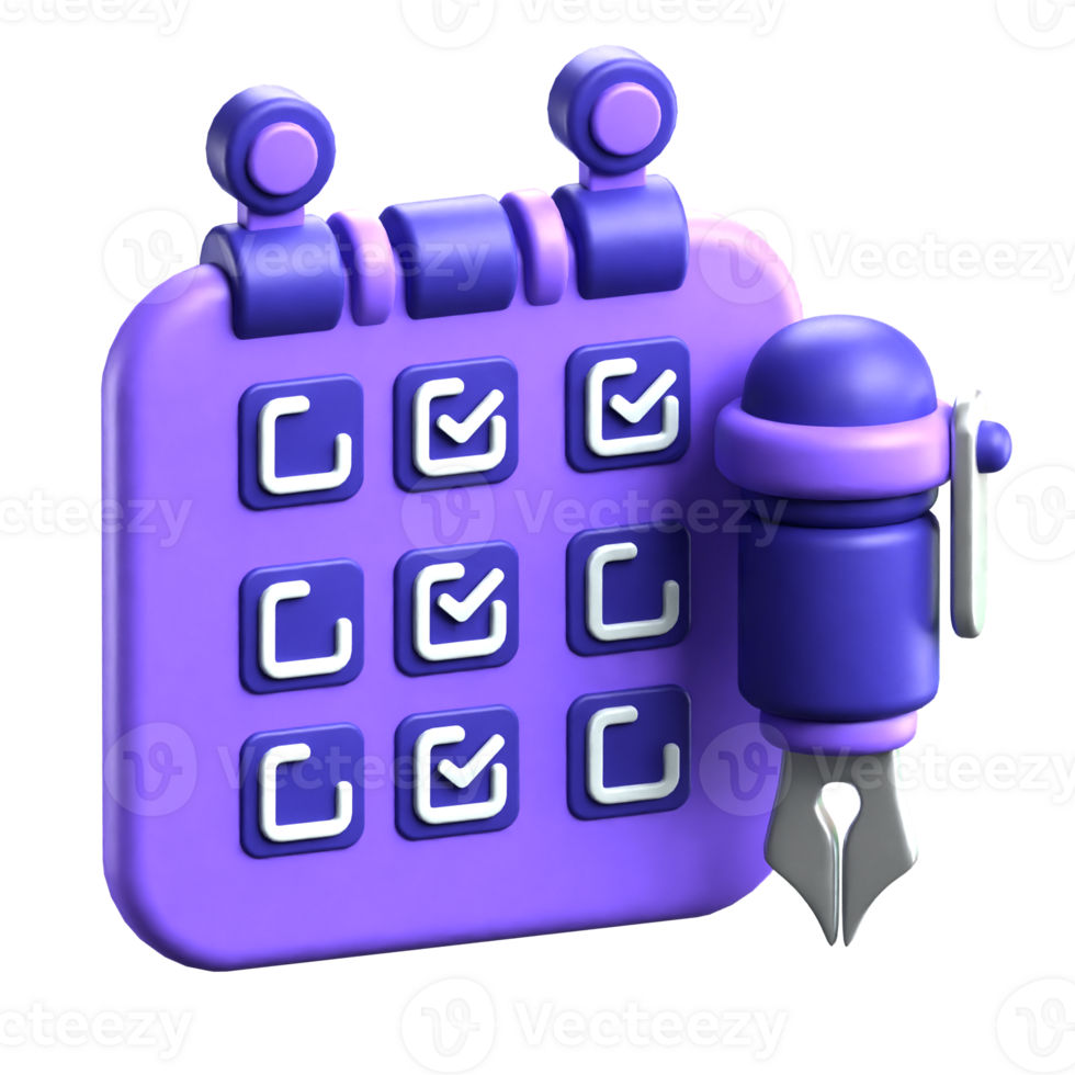 Schedule 3d Icon png