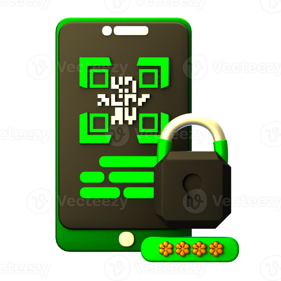 Barcode Key 3d Icon png