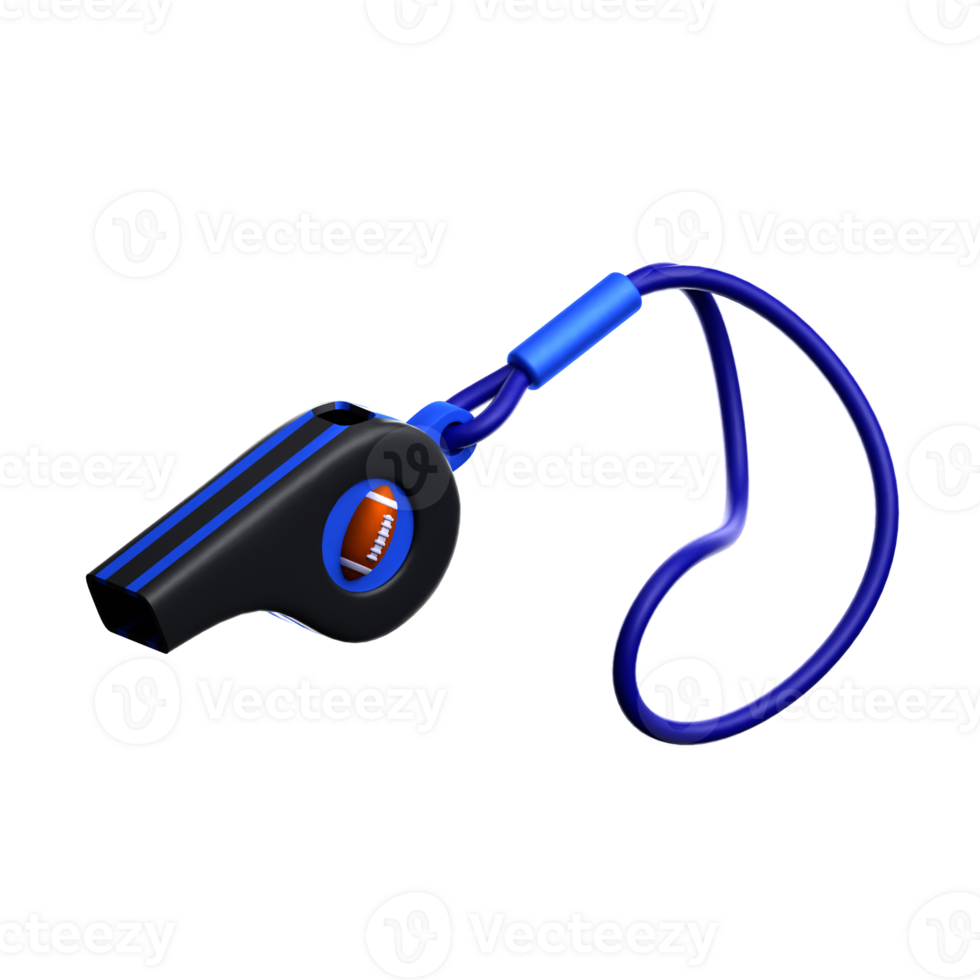 whistle 3d icon png