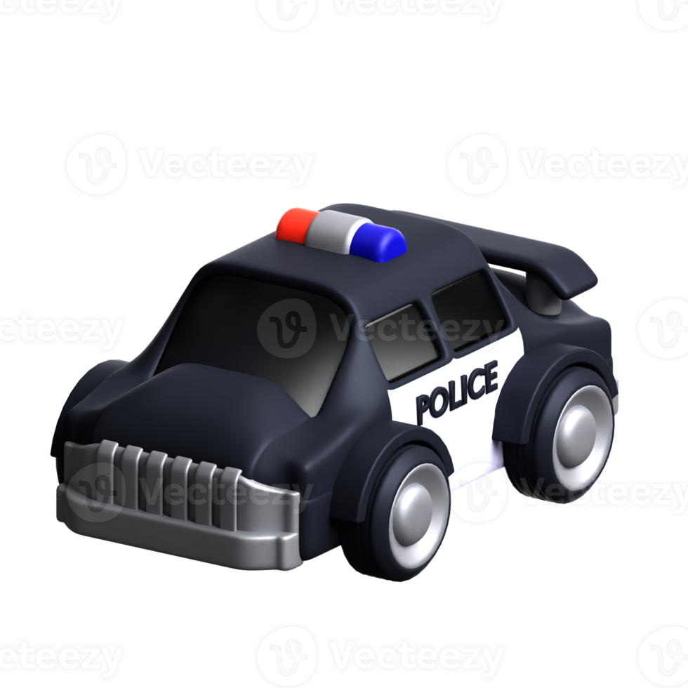 Politie auto 3d icoon png