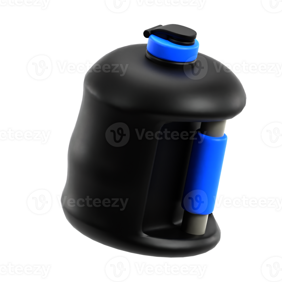 Gym Water Bottle 3D Icon png