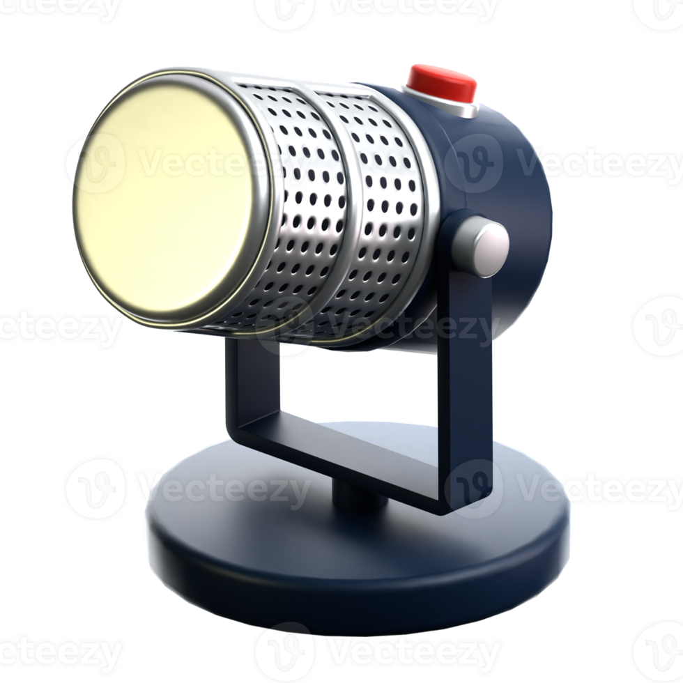 Microphone 3D Icon png