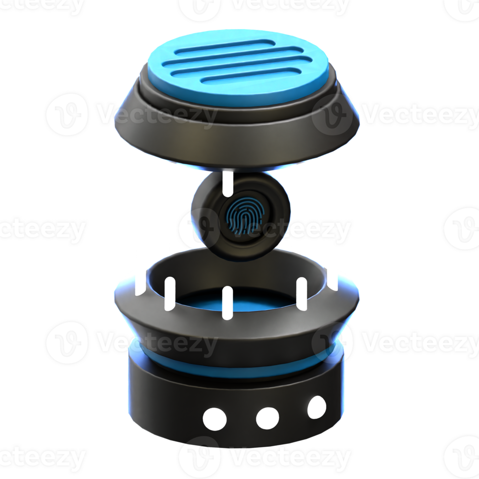 Finger Security 3d icon png