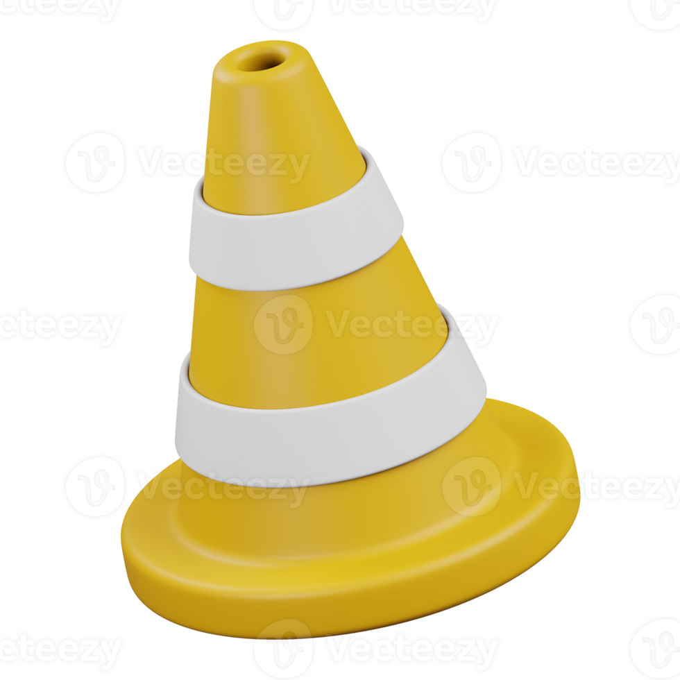 tráfego cone 3d ícone png