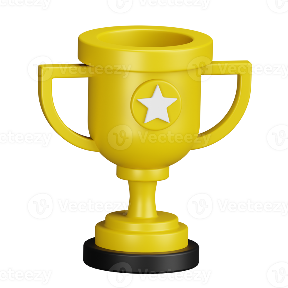 Trophy 3d icon png