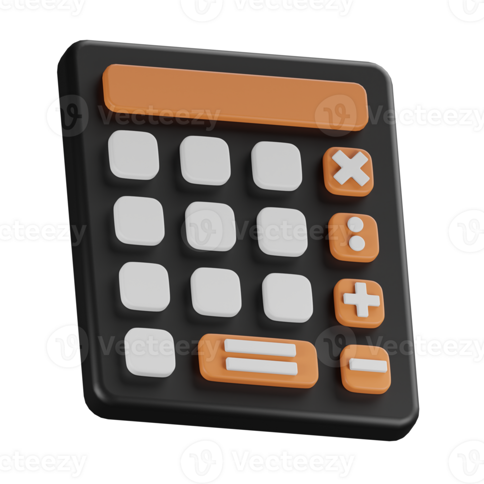 Calculator 3d icon png