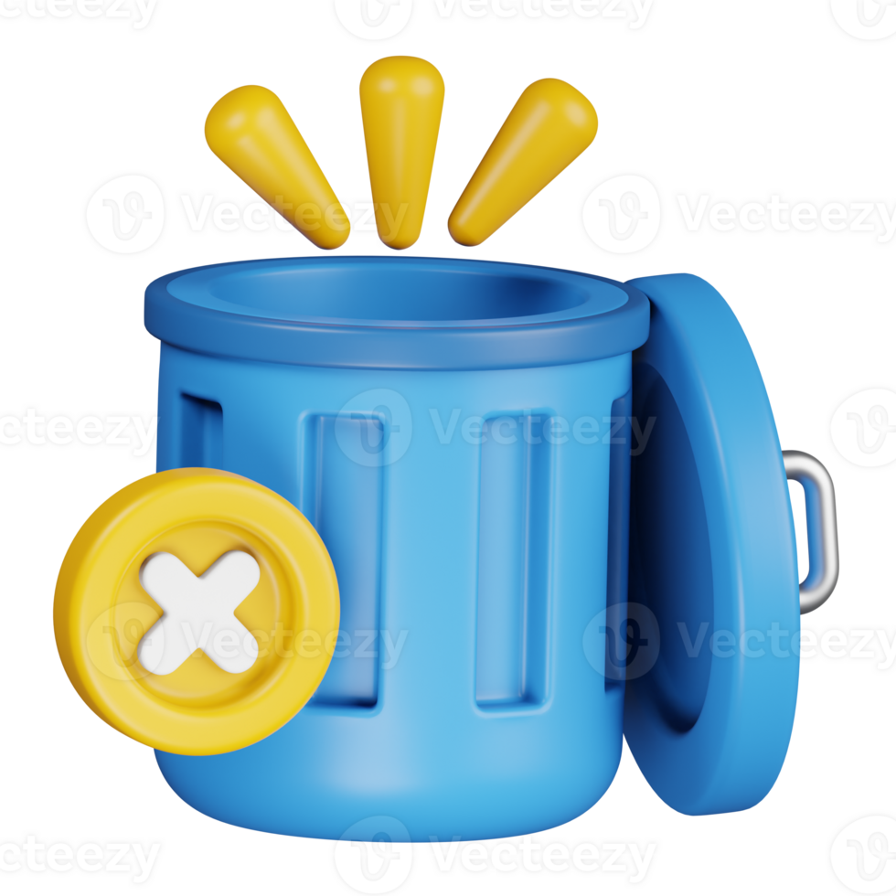 Empty Trash 3d icon png