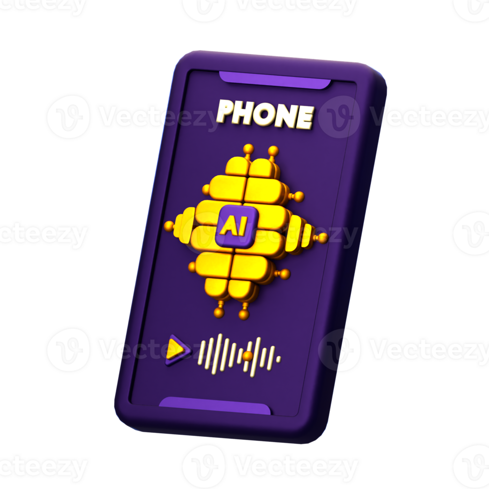 telefone 3d ícone png