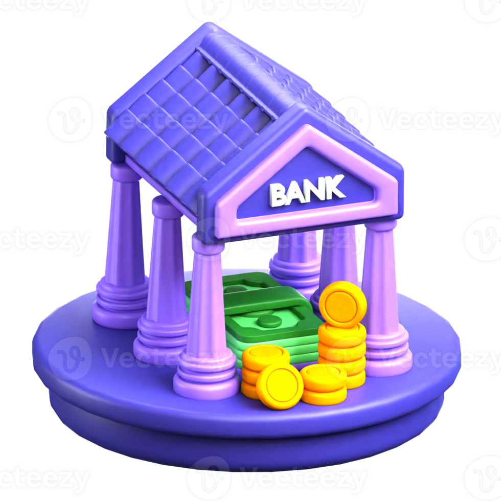 Bank 3d Icon png