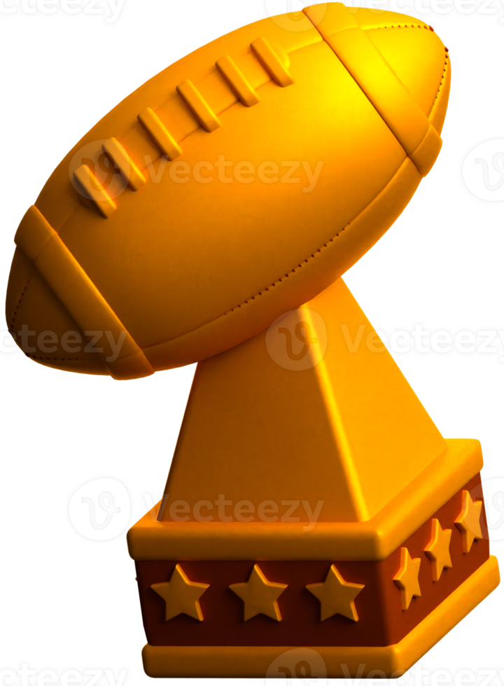 American Football Cup 3d icon png