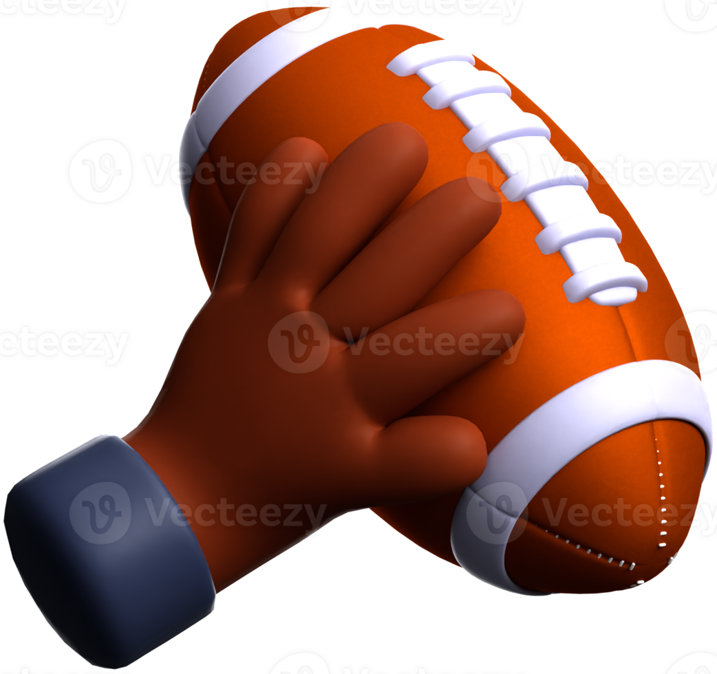Hand and  Ball 3d icon png