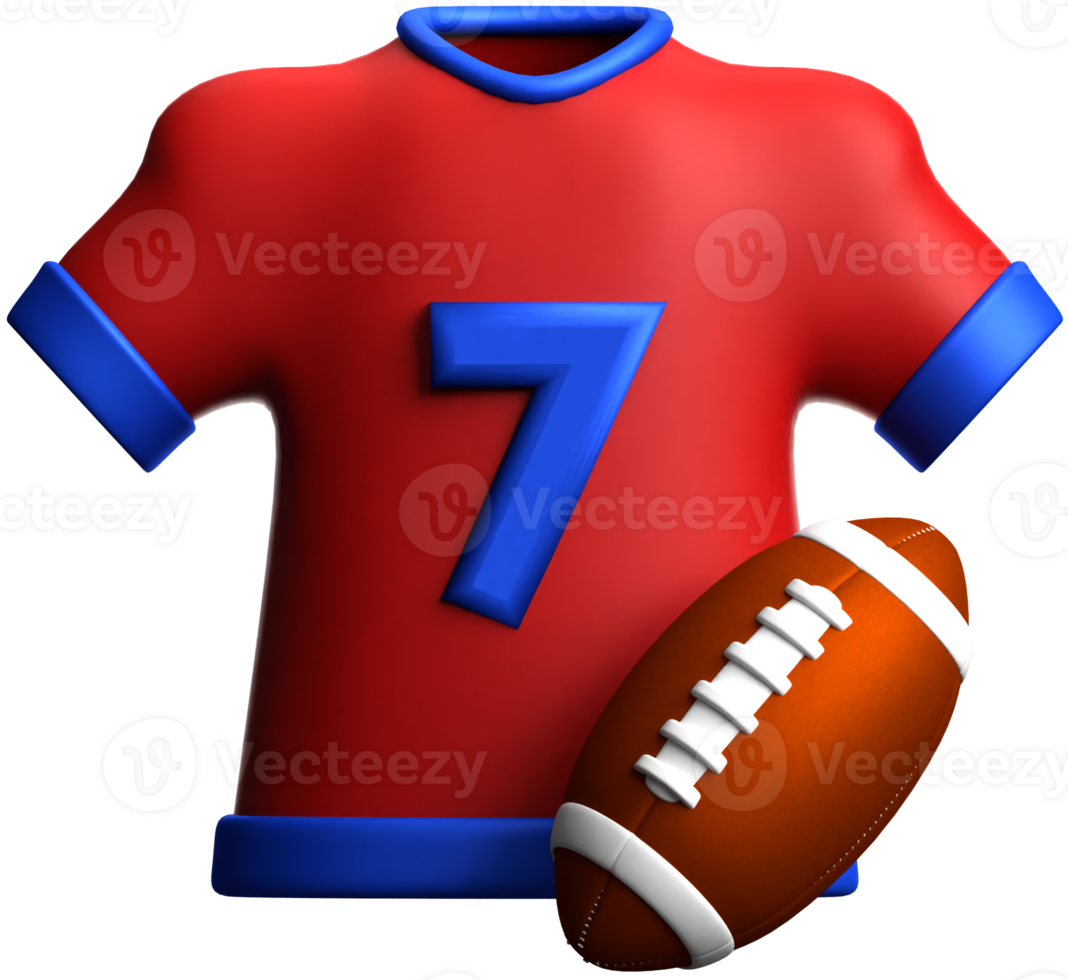 football shirt 3d icon png