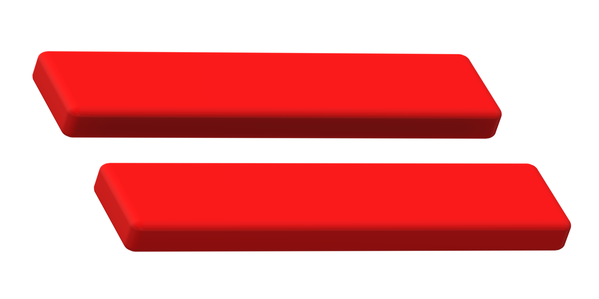 Equal Symbol on a Transparent Background png