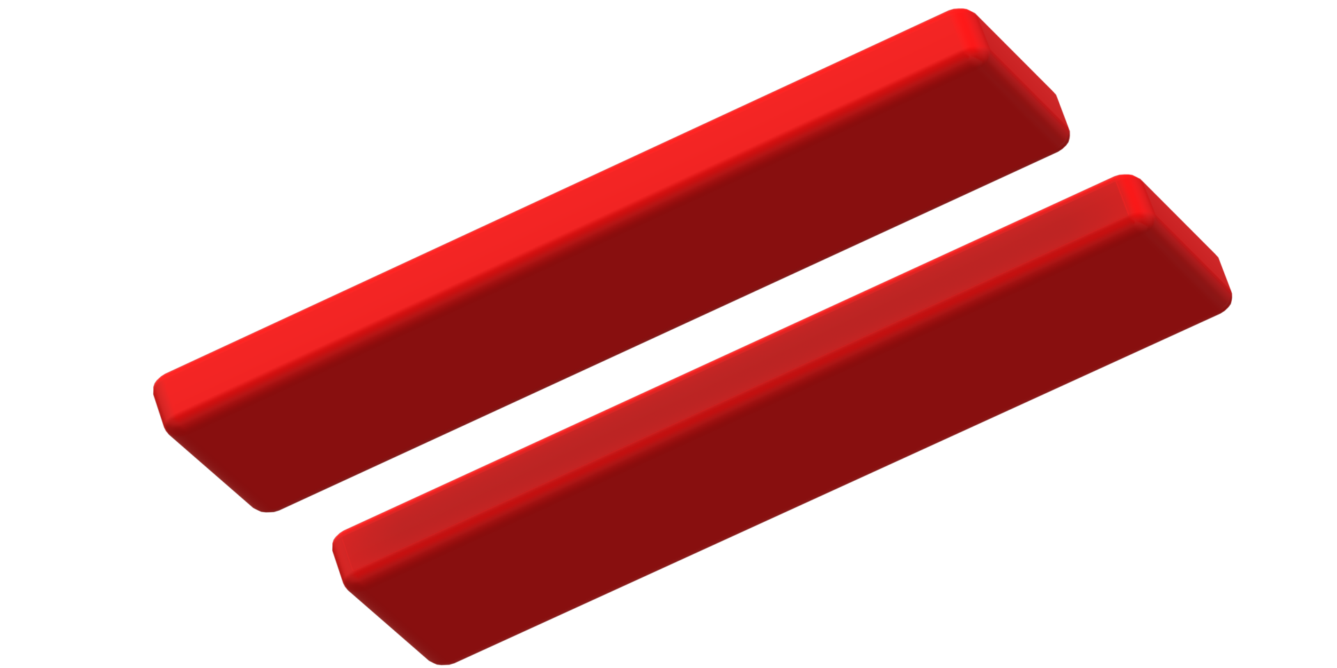 Equal Symbol on a Transparent Background png