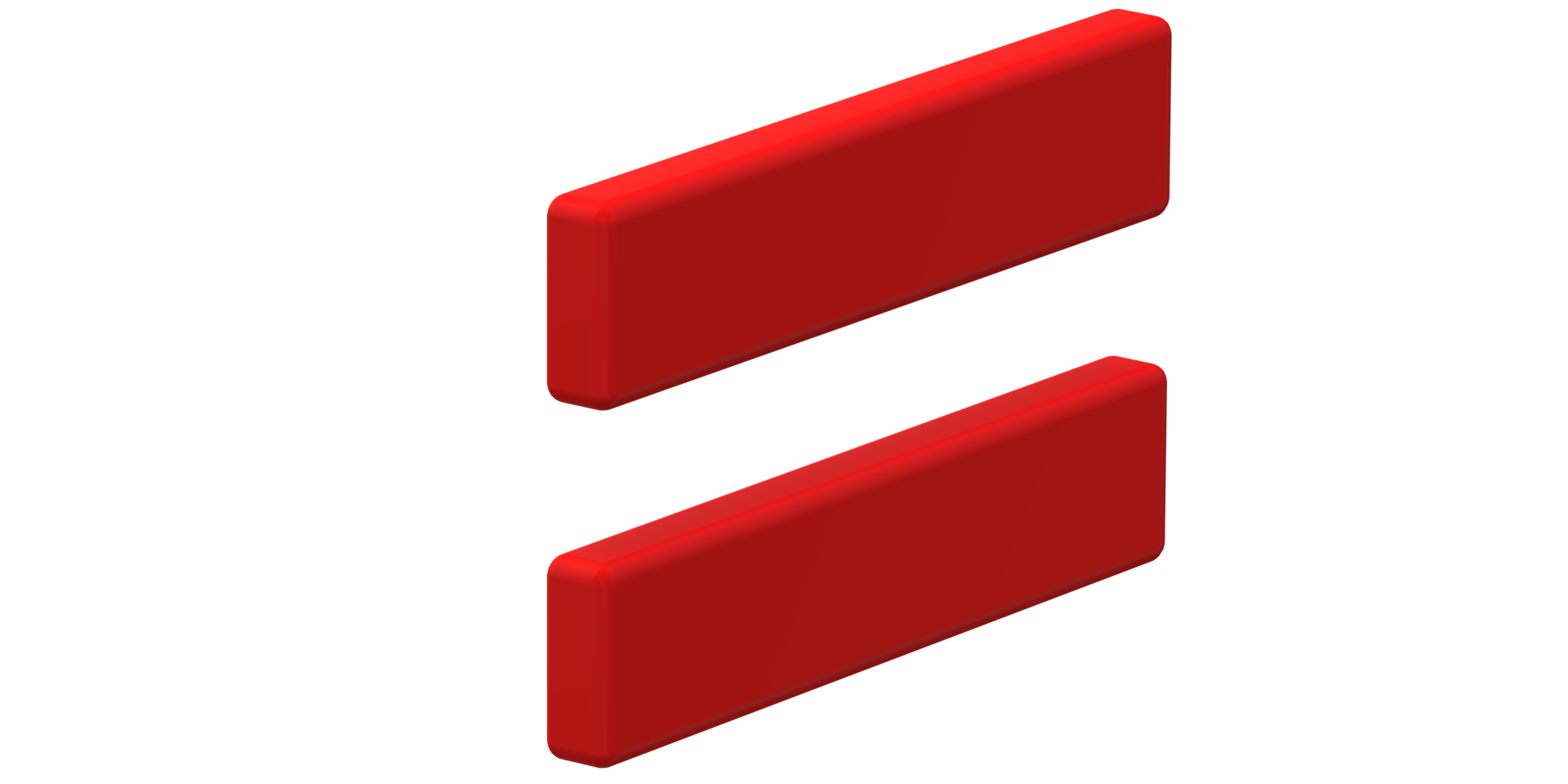 Equal Symbol on a Transparent Background png