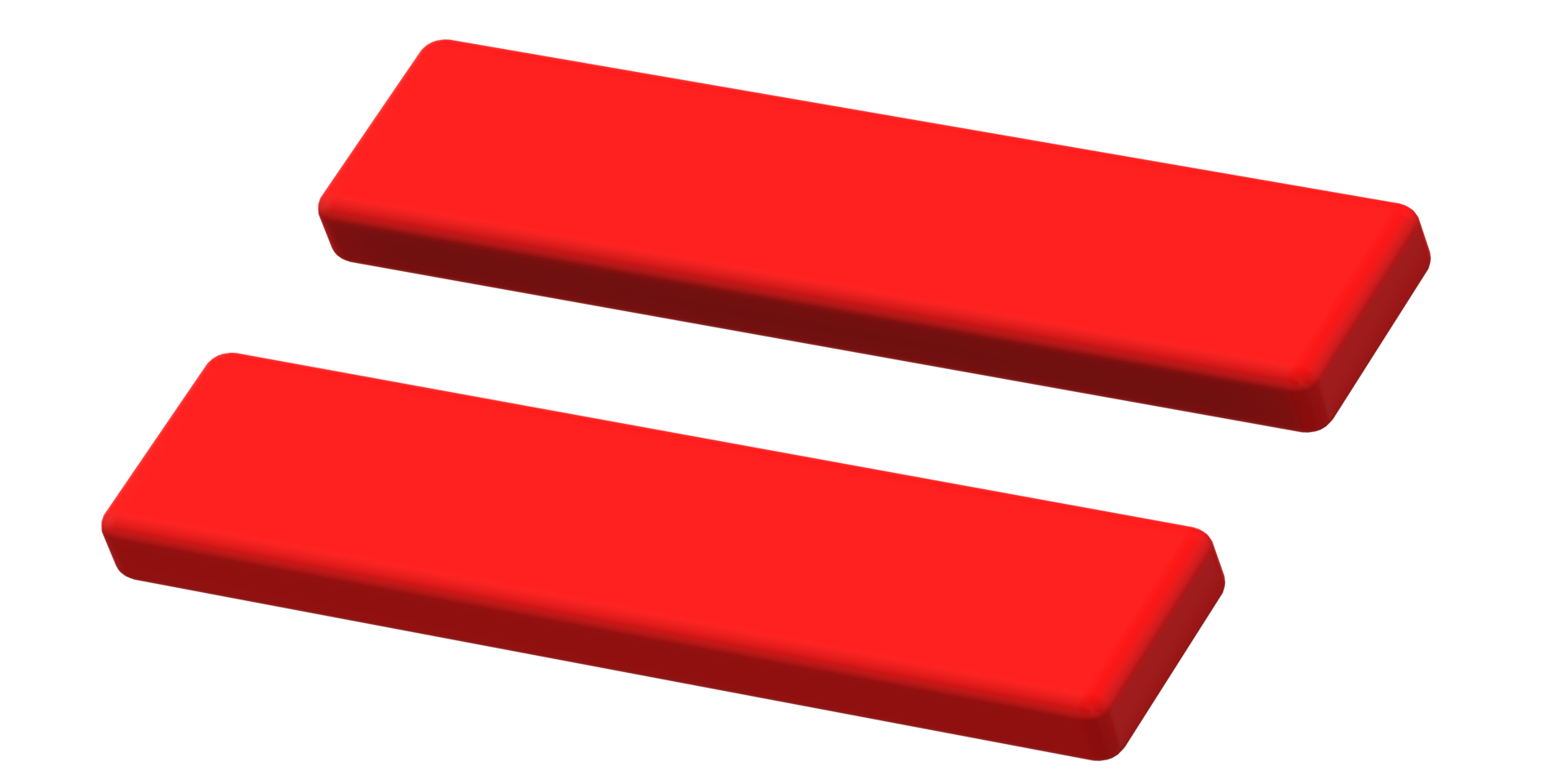 Equal Symbol on a Transparent Background png