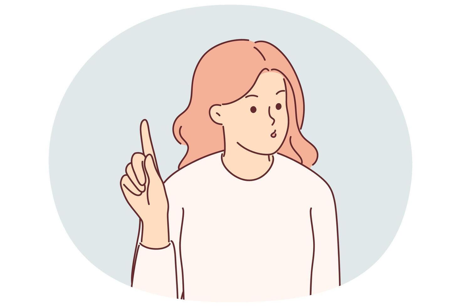 Woman waving finger to show dissatisfaction with opponent words and say no to discriminatory actions vector
