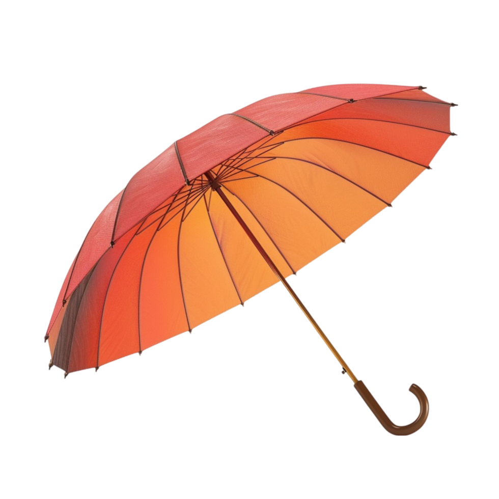 Umbrella, Orange, Red, Shade AI-Generative png