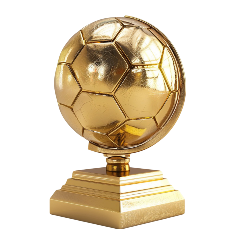 Winner Football Cup Award Golden AI-Generative png