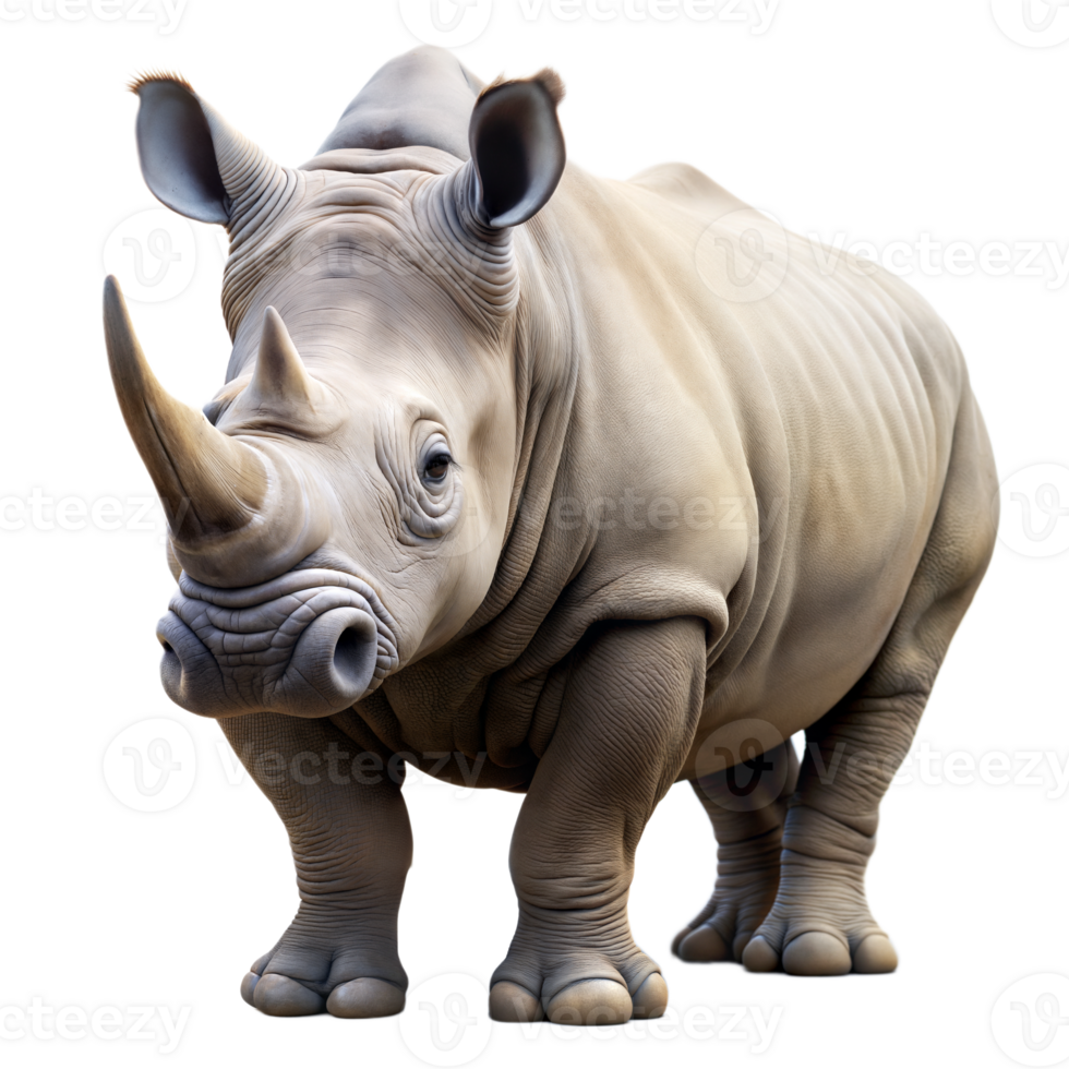 Rhinoceros Standing on Transparent Background png