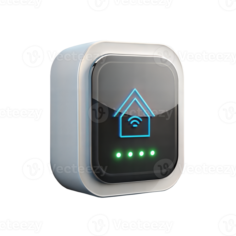 Smart home wifi connectivity icon on transparent background png