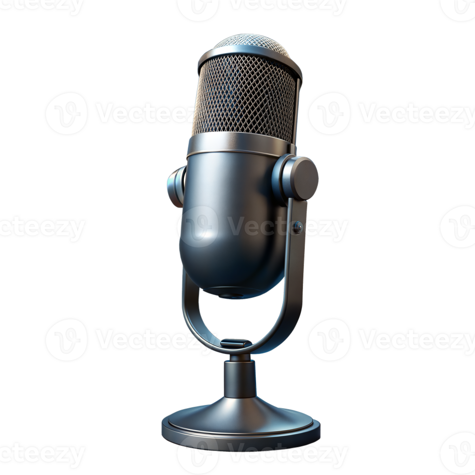 Microphone on stand against transparent background 43989084 PNG