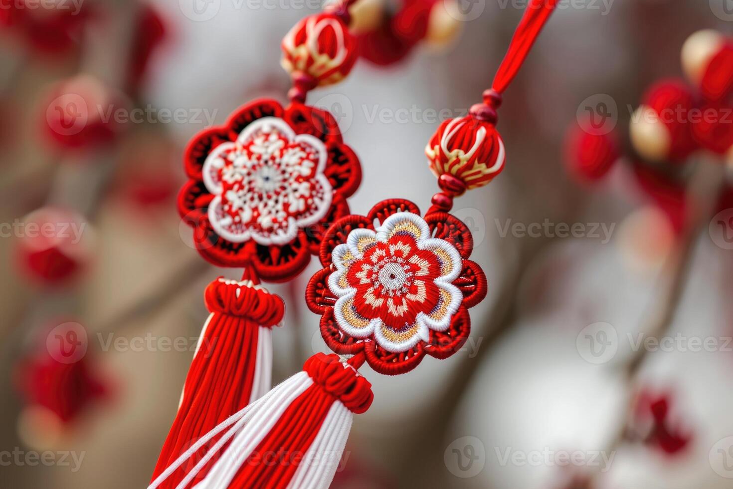 AI generated martisor symbol background photo