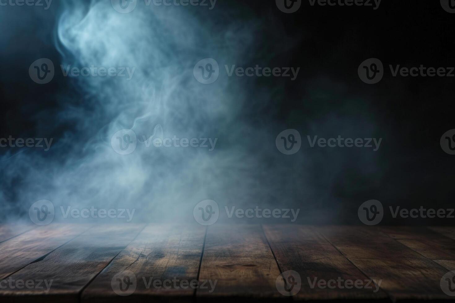 AI generated fog in darkness smoke and mist photo