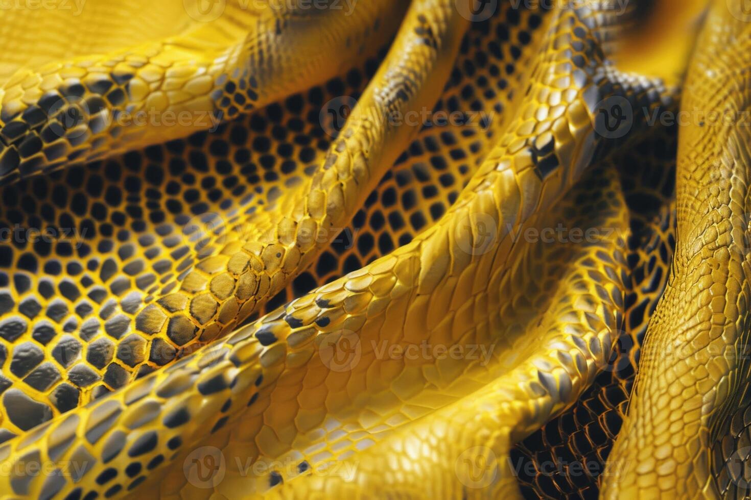 AI generated Texture of snake skin fabric photo