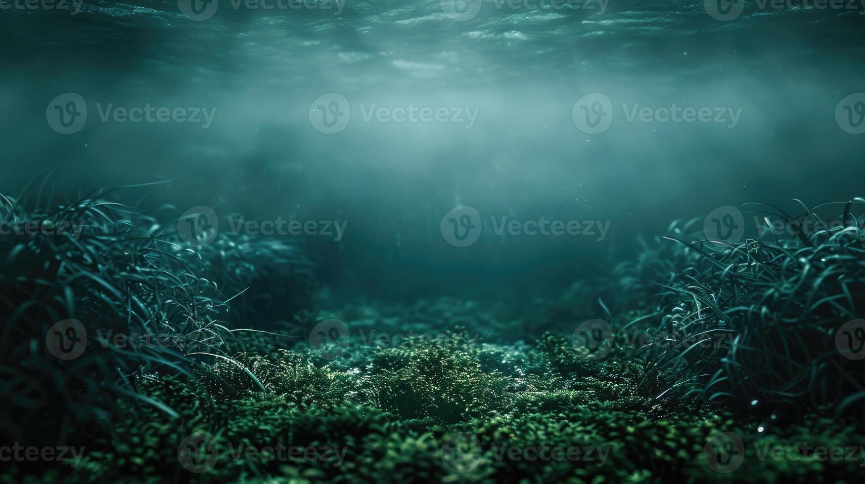 AI generated Abyss. Abstract environmental backgrounds for your design photo