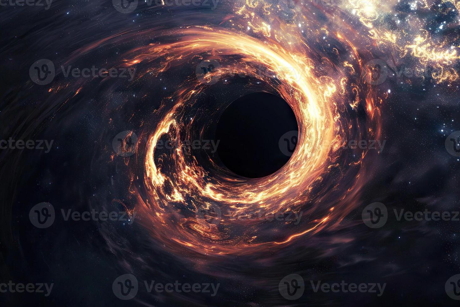 AI generated Black hole in space. Elements of this image furnished by NASA photo
