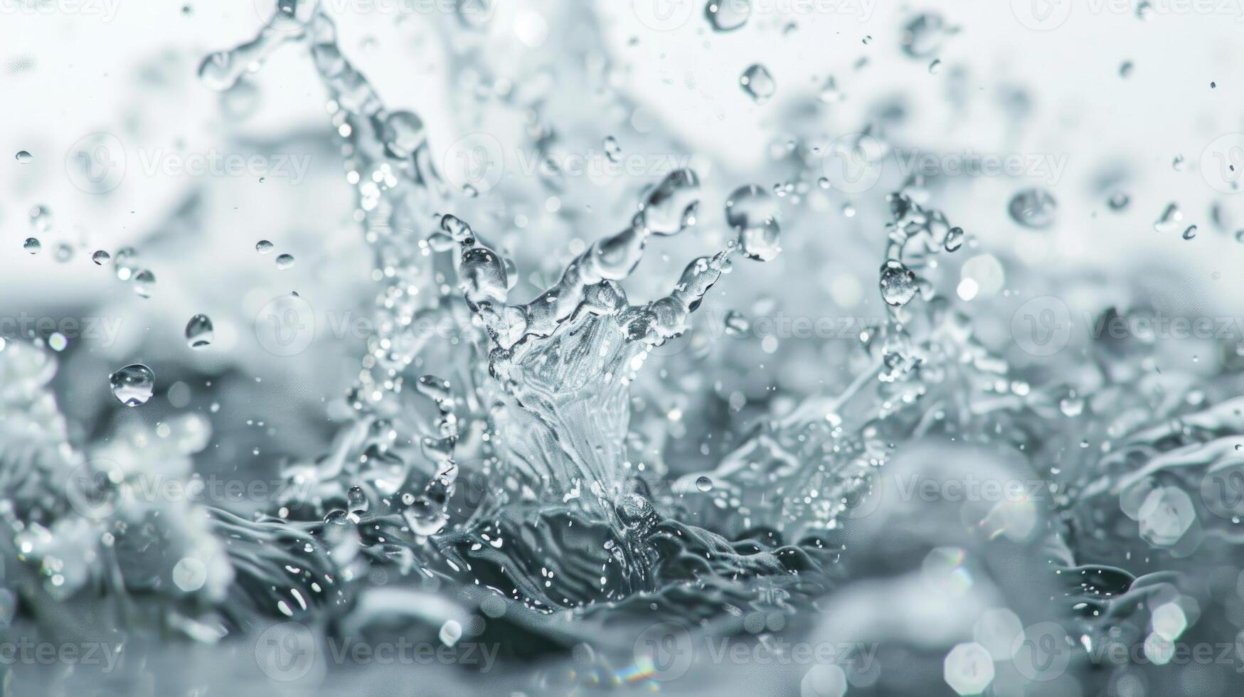 AI generated Water splashes collection  Water splash photo