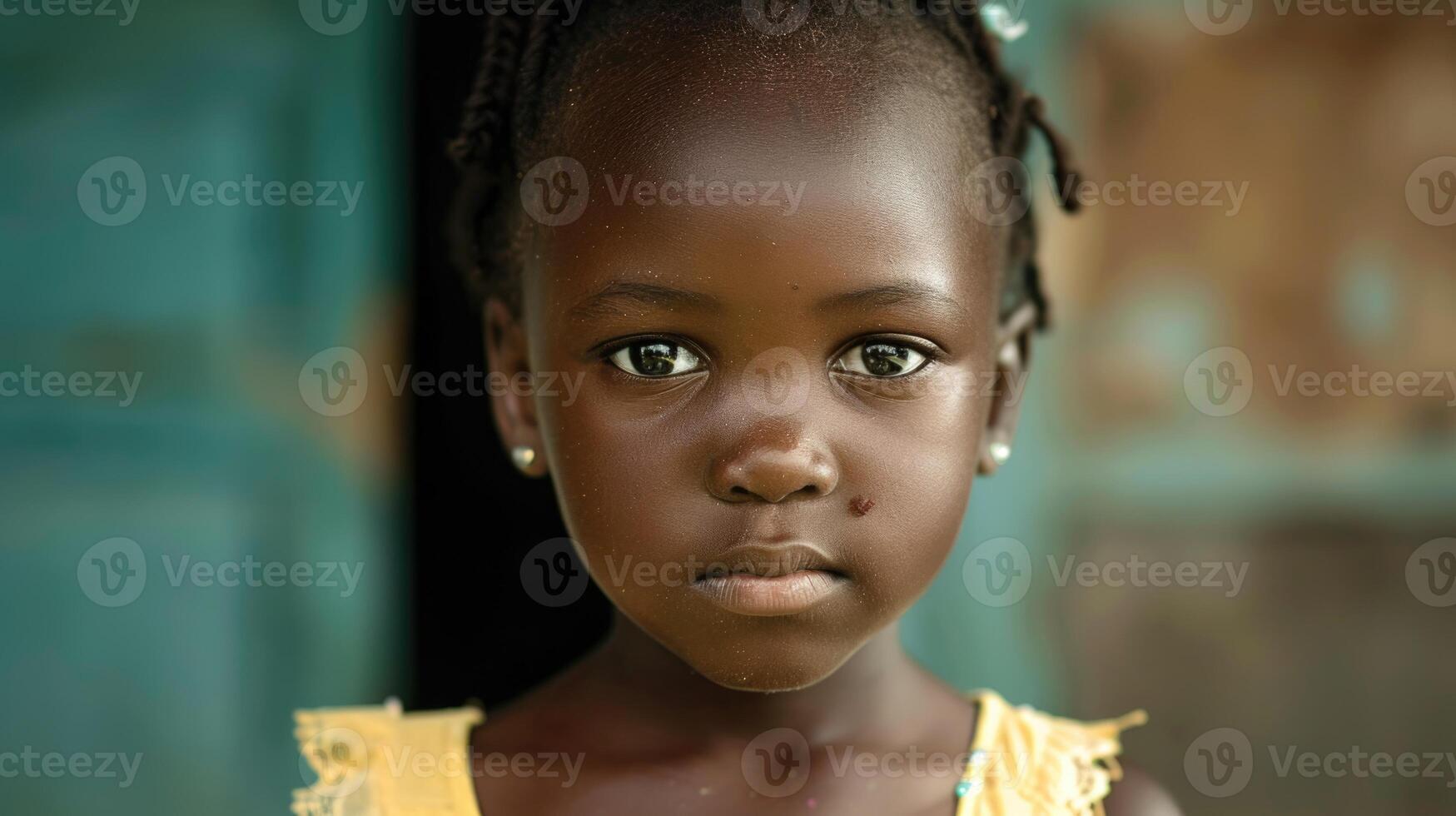 AI generated little girl donations photo