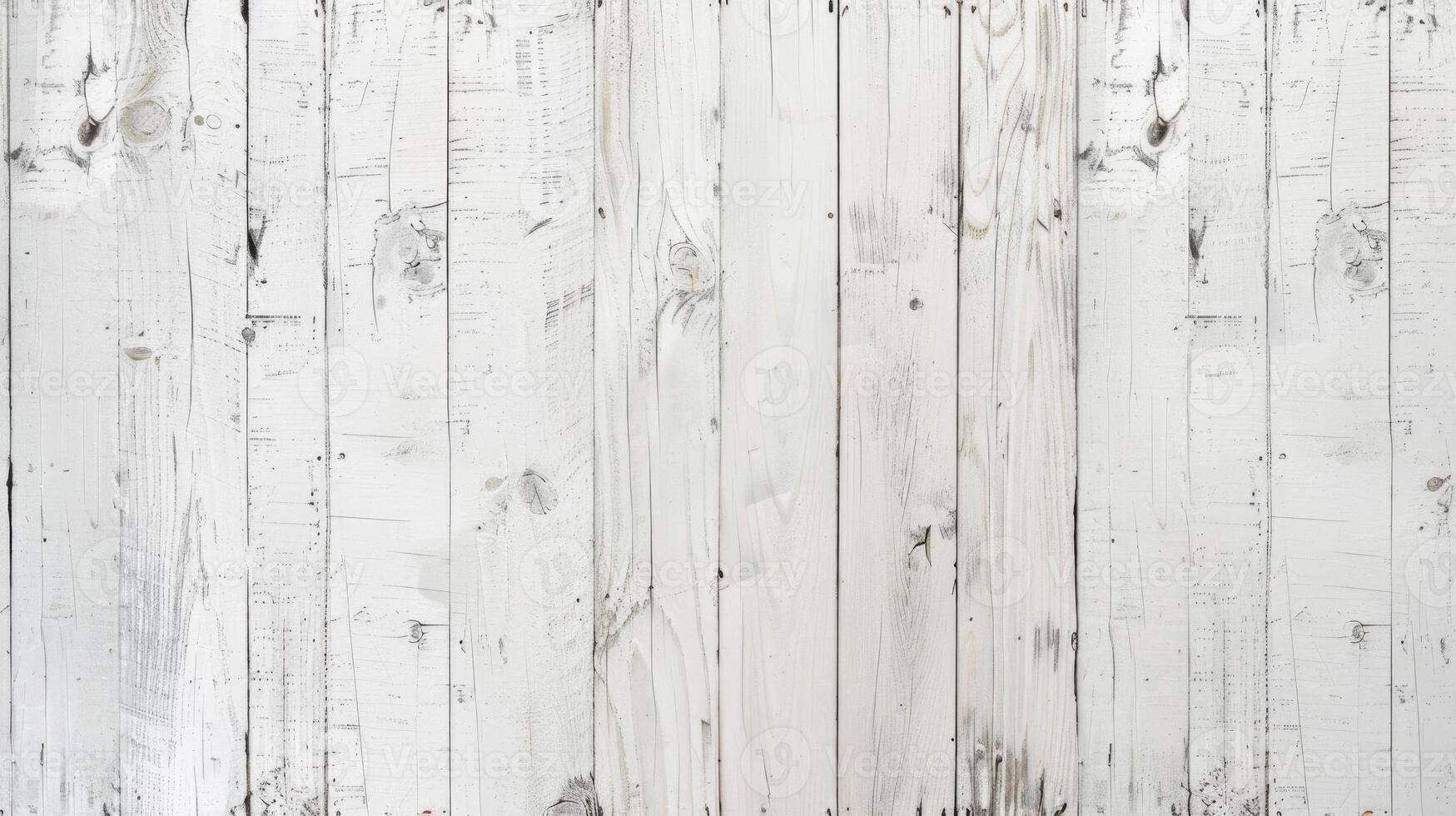 AI generated Repeated white wood texture pattern for design projects. photo