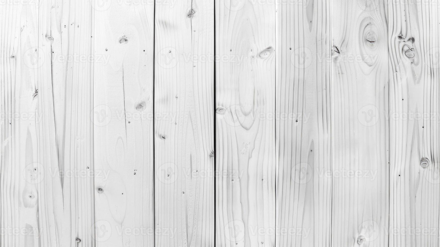 AI generated White wood plank texture background. photo