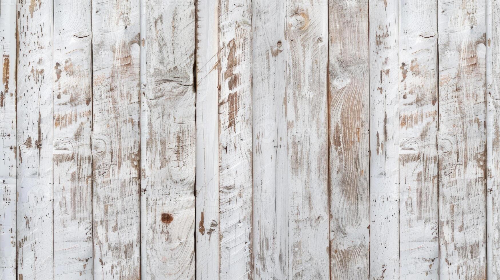 AI generated Abstract white washed old wood background texture. photo