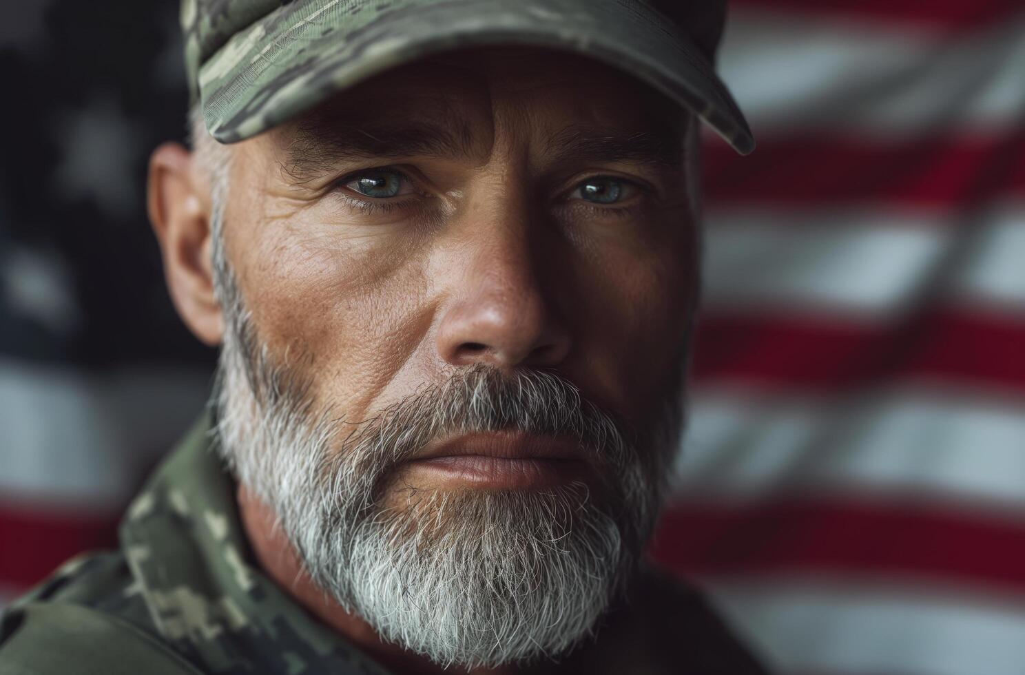 AI generated Veteran with a story photo