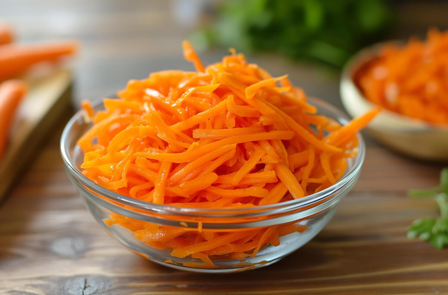 AI generated Korean carrot salad photo