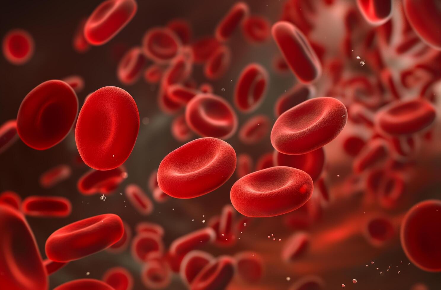 Red blood cells in motion photo